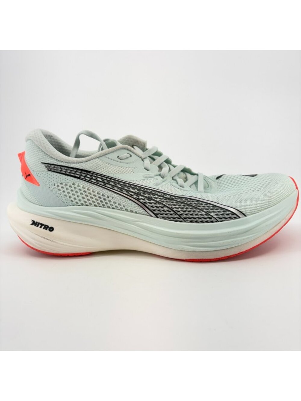 Puma Deviate Nitro 3 Womens Size 10.5 Blue Black Athletic Running Shoes Sneakers